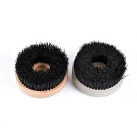 steel wire sweeper wood handle brush disc