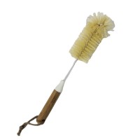 Hot sales Bamboo handle,PET brushes bottle cleaning washing brush without sponge household items