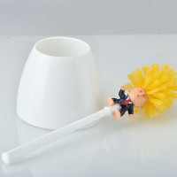 Wholesale High Quality Easy Clean WC Cleaning Brush Donald Trump Toilet Bowl Brush Funny Gag Gift For Sale