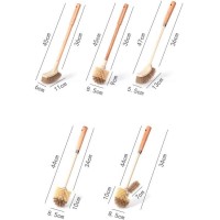 Toilet Brush Household Cleaning Long Handle Bamboo Toilet Brush