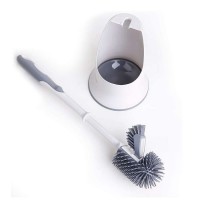 Toilet Brush and Holder,Toilet Bowl Cleaning Brush Set,Under Rim Lip Brush and Storage Caddy for Bathroom